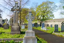 A FEW OF THE MANY CELTIC CROSSES IN MOUNT ST LAWRENCE CEMETERY [LIMERICK APRIL 2022]-244667-1