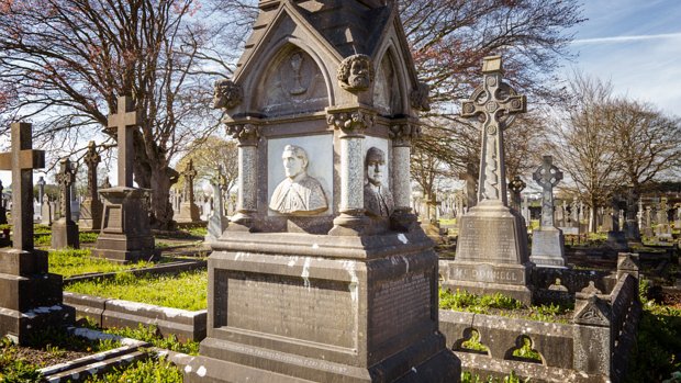 MEMORIAL TO THREE PRIESTS This memorial features a fascinating inscription! It commemorates three priests, likely brothers, with impressive...