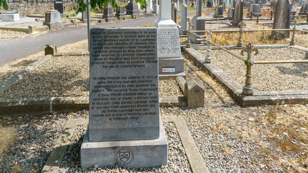 WRITTEN IN STONE Mount St Lawrence graveyard, located in the South Liberties, has been the primary place of burial in Limerick City for...