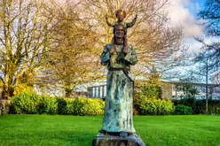 ST CONLETH'S STATUE AND GARDEN CHRISTMAS 2012 [THE ST BRIDGET'S CROSS WAS MISSING]-238609-1