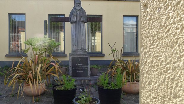 PADRE PIO STATUE A Capuchin Franciscan church built in 1881, known for its beautiful architecture, historical significance (including...