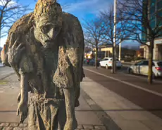 FAMINE MEMORIAL AT CUSTOM HOUSE QUAY IN DUBLIN [PHOTOGRAPHED JANUARY 2019]-147583-1