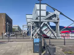 A SET OF SCHERZER LIFTING BRIDGES [ENTRANCE TO CUSTOM HOUSE DOCK]-231353-1