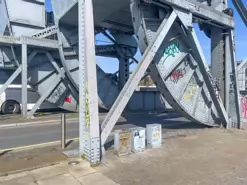 A SET OF SCHERZER LIFTING BRIDGES [ENTRANCE TO CUSTOM HOUSE DOCK]-231354-1