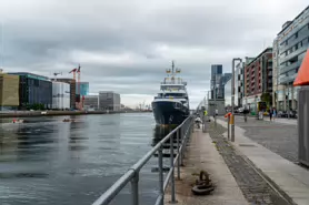 SCOUT A 209 FOOT SUPER-YACHT [AT SIR JOHN ROGERSON'S QUAY JULY 2024]-237366-1