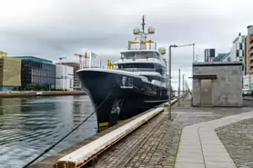 SCOUT A 209 FOOT SUPER-YACHT [AT SIR JOHN ROGERSON'S QUAY JULY 2024]-237368-1