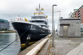 SCOUT A 209 FOOT SUPER-YACHT [AT SIR JOHN ROGERSON'S QUAY JULY 2024]-237370-1