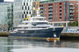 SCOUT A 209 FOOT SUPER-YACHT [AT SIR JOHN ROGERSON'S QUAY JULY 2024]-237382-1