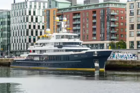 SCOUT A 209 FOOT SUPER-YACHT [AT SIR JOHN ROGERSON'S QUAY JULY 2024]-237384-1