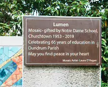 LUMEN IS A MOSAIC BY LAURA O'HAGAN [A GIFT FROM NOTRE DAME SCHOOL IN CHURCHTOWN]-237023-1