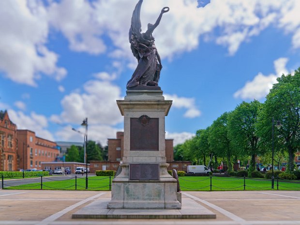 WAR MEMORIAL The War Memorial at Queen's University Belfast stands as a poignant tribute to the members of the university community...