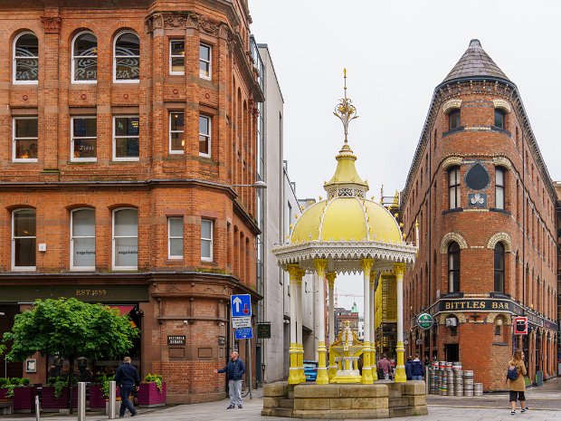 JAFFE MEMORIAL IN BELFAST The Jaffe Memorial Fountain, a gilded cast-iron structure, stands as a unique monument in Belfast's Victoria Square...