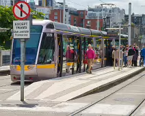 THE LUAS TRAM STOP AT HEUSTON TRAIN STATION [SUNDAY 7 JULY 2024]-235752-1