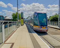 THE LUAS TRAM STOP IN RANELAGH [EFFECTIVELY ON A BRIDGE]-238198-1 SONY DSC