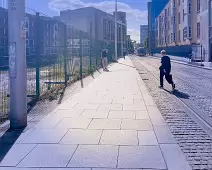 THIS IS AN UGLY SECTION OF THE LUAS ROUTE BETWEEN CHURCH STREET AND BOW STREET [MAINLY BECAUSE OF THE DERELICT SITE]-234220-1