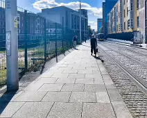 THIS IS AN UGLY SECTION OF THE LUAS ROUTE BETWEEN CHURCH STREET AND BOW STREET [MAINLY BECAUSE OF THE DERELICT SITE]-234221-1