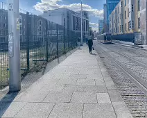 THIS IS AN UGLY SECTION OF THE LUAS ROUTE BETWEEN CHURCH STREET AND BOW STREET [MAINLY BECAUSE OF THE DERELICT SITE]-234222-1