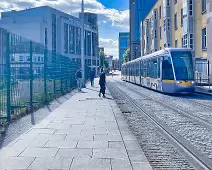 THIS IS AN UGLY SECTION OF THE LUAS ROUTE BETWEEN CHURCH STREET AND BOW STREET [MAINLY BECAUSE OF THE DERELICT SITE]-234223-1