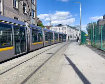 THIS IS AN UGLY SECTION OF THE LUAS ROUTE BETWEEN CHURCH STREET AND BOW STREET [MAINLY BECAUSE OF THE DERELICT SITE]-234225-1