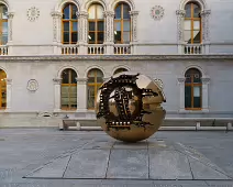 SCULPTURE BY ARNALDO POMODORO [AND THE RENAMING OF THE BERKELEY LIBRARY]-233979-1