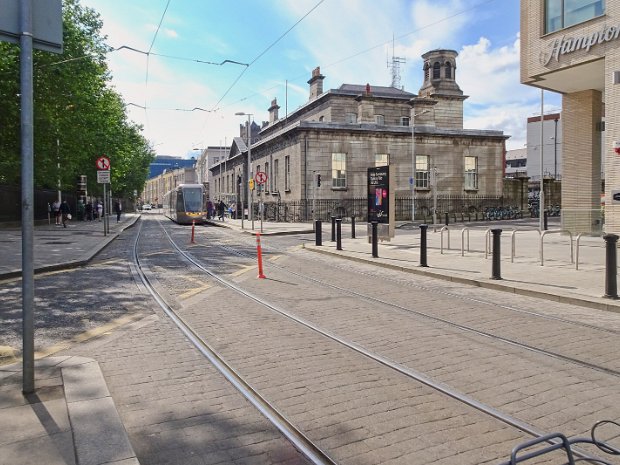 16 JULY 2024 The Four Courts Luas stop is a tram stop located in Dublin, Ireland, on the Luas Red Line.