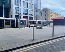 THE LUAS TRAM STOP AT SMITHFIELD [THE IMMEDIATE AREA]-233842-1