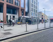 THE LUAS TRAM STOP AT SMITHFIELD [THE IMMEDIATE AREA]-233846-1