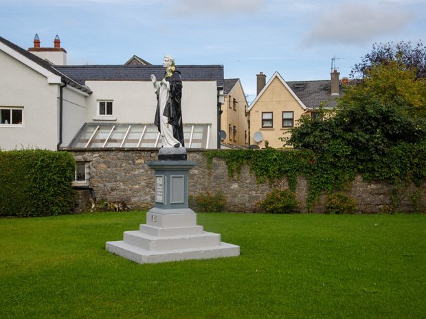 STATUE OF ST DOMINIC IN A GARDEN - KILKENNY Saint Dominic (Spanish: Santo Domingo), also known as Dominic of Osma and Dominic of Caleruega, often called Dominic de...