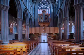 INSIDE ST MARY'S CATHEDRAL IN KILKENNY [AFTER THE RESTORATION WORK HAD BEEN COMPLETED]-234050-1