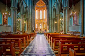 INSIDE ST MARY'S CATHEDRAL IN KILKENNY [AFTER THE RESTORATION WORK HAD BEEN COMPLETED]-234052-1