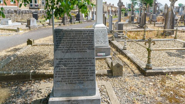 WRITTEN IN STONE Mount St Lawrence graveyard, located in the South Liberties, has been the primary place of burial in Limerick City for...