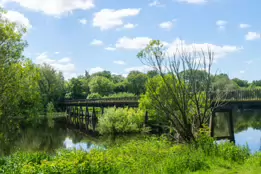 THE BLACK BLACK BRIDGE AT PLASSEY [WAS DERELICT WHEN I FIRST PHOTOGRAPHED IT]-233875-1