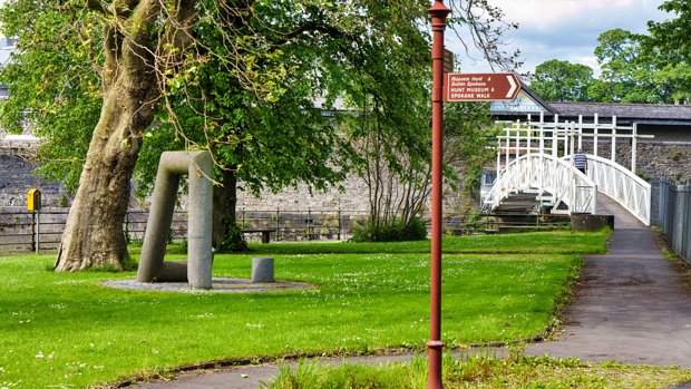 SYLVESTER O'HALLORAN FOOTBRIDGE The Sylvester O'Halloran Footbridge, spanning the Abbey River in Limerick, Ireland, is more than just a pedestrian...