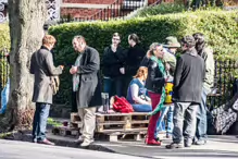 A GORILLA PROTEST ON CLYDE ROAD [ORGANISED BY SLOVAKIAN NATIONALS LIVING IN IRELAND]J-233410-1