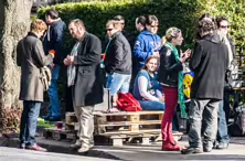 A GORILLA PROTEST ON CLYDE ROAD [ORGANISED BY SLOVAKIAN NATIONALS LIVING IN IRELAND]J-233411-1