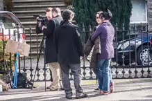 A GORILLA PROTEST ON CLYDE ROAD [ORGANISED BY SLOVAKIAN NATIONALS LIVING IN IRELAND]J-233413-1