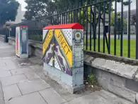 THREE PAINTED UTILITY CABINETS [PAINT-A-BOX COMMUNITY PROJECT AT BLACKHALL PLACE]-233699-1