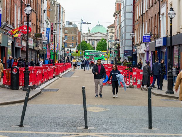 CAPEL STREET MAY 2024 If you are walking along Capel Street be aware that there are many cyclists so caution is advised
