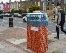 PIGEONS ABOUT TO DEPART THE PIGEON HOUSE AT 30 MANOR STREET [PAINT-A-BOX STREET NEARBY]-240336-1