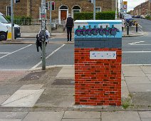 PIGEONS ABOUT TO DEPART THE PIGEON HOUSE AT 30 MANOR STREET [PAINT-A-BOX STREET NEARBY]-240338-1