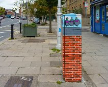 PIGEONS ABOUT TO DEPART THE PIGEON HOUSE AT 30 MANOR STREET [PAINT-A-BOX STREET NEARBY]-240340-1