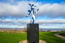 DANNY MAC CARTHY’S CUT OUT PEOPLE SCULPTURE [AT THE 1916 MEMORIAL GARDEN IN BLACKROCK PARK]-246299-1