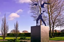 DANNY MAC CARTHY’S CUT OUT PEOPLE SCULPTURE [AT THE 1916 MEMORIAL GARDEN IN BLACKROCK PARK]-246304-1