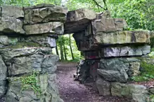 STONE ARCHWAY AT ST ANNE'S PARK [THIS IS CLOSE TO THE YEW CIRCLE]-237281-1