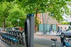 DUBLINBIKES DOCKING STATION 97 AT KILMAINHAM GAOL [BESIDE A NATIONAL MONUMENT]-219767-1