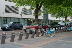 DUBLINBIKES DOCKING STATION 97 AT KILMAINHAM GAOL [BESIDE A NATIONAL MONUMENT]-219770-1