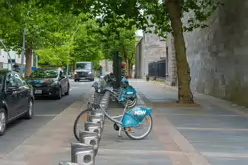 DUBLINBIKES DOCKING STATION 97 AT KILMAINHAM GAOL [BESIDE A NATIONAL MONUMENT]-219771-1