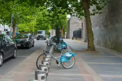 DUBLINBIKES DOCKING STATION 97 AT KILMAINHAM GAOL [BESIDE A NATIONAL MONUMENT]-219771