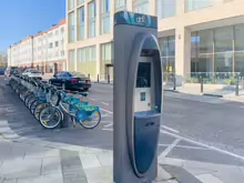 REBRANDED DUBLINBIKES BIKES [PEDAL POWER AT THE FOUR COURTS TRAM STOP]-231786-1