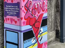 WHEN TWO LUASES PASS IT'S A LUAS KISS [STREET ART ON CHANCERY STREET - MARY'S LANE]-215975-1